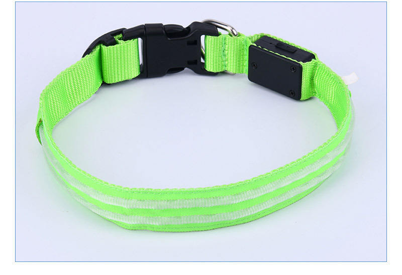 Nylon Translucent Neon LED Collars