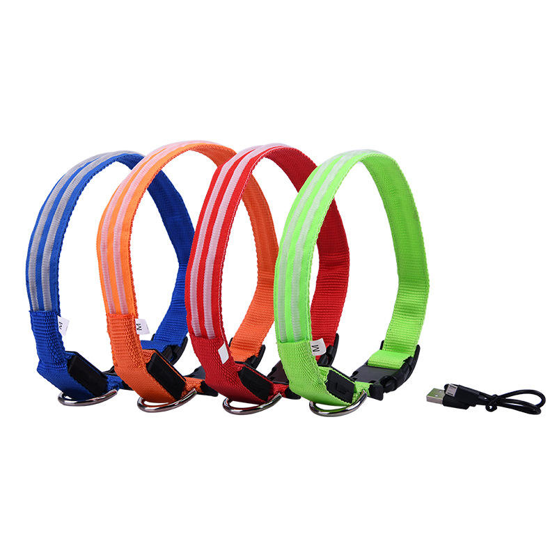 Nylon Translucent Neon LED Collars